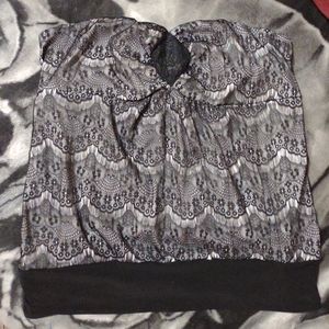 Strapless dress top Maurices sz 2